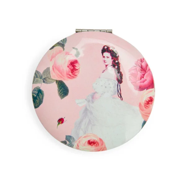 Klappspiegel Rund aus der Kollektion Sisi Rosen im Schönbrunn Online-Shop
