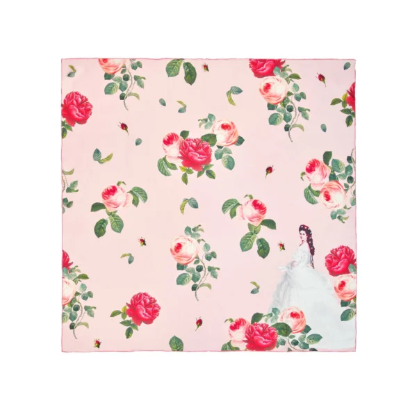 Seidentuch aus der Kollektion Sisi Rosen im Schönbrunn Online-Shop