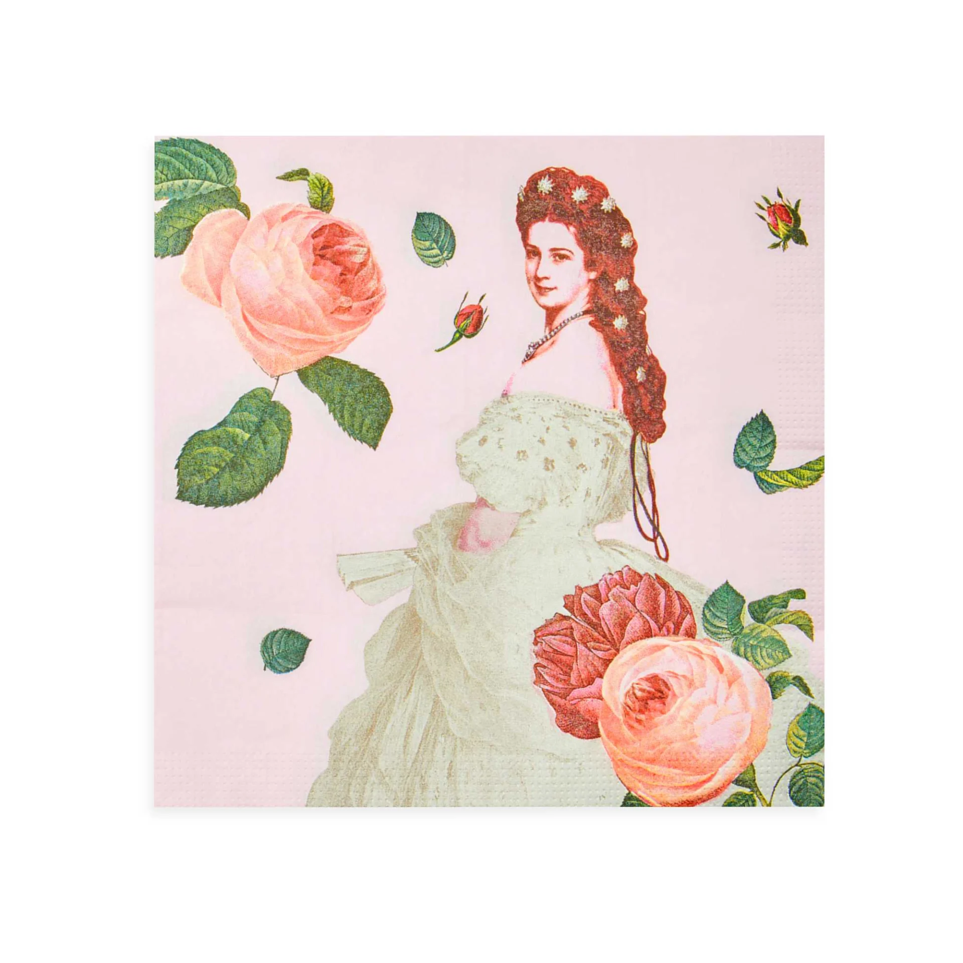 Lunch Servietten aus der Kollektion Sisi Rosen im Schönbrunn Online-Shop