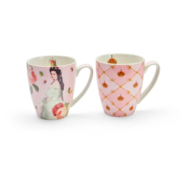Kaffebecher 2er Set aus der Kollektion Sisi Rosen im Schönbrunn Online-Shop
