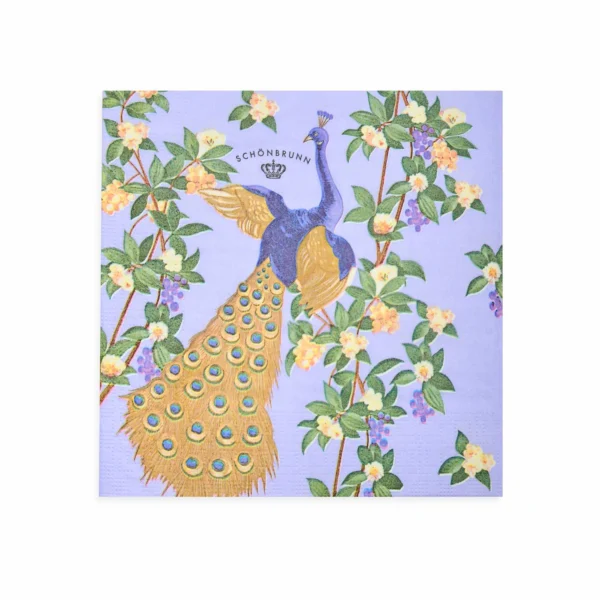 Lunch Servietten aus der Kollektion Pfau im Schönbrunn Online-Shop