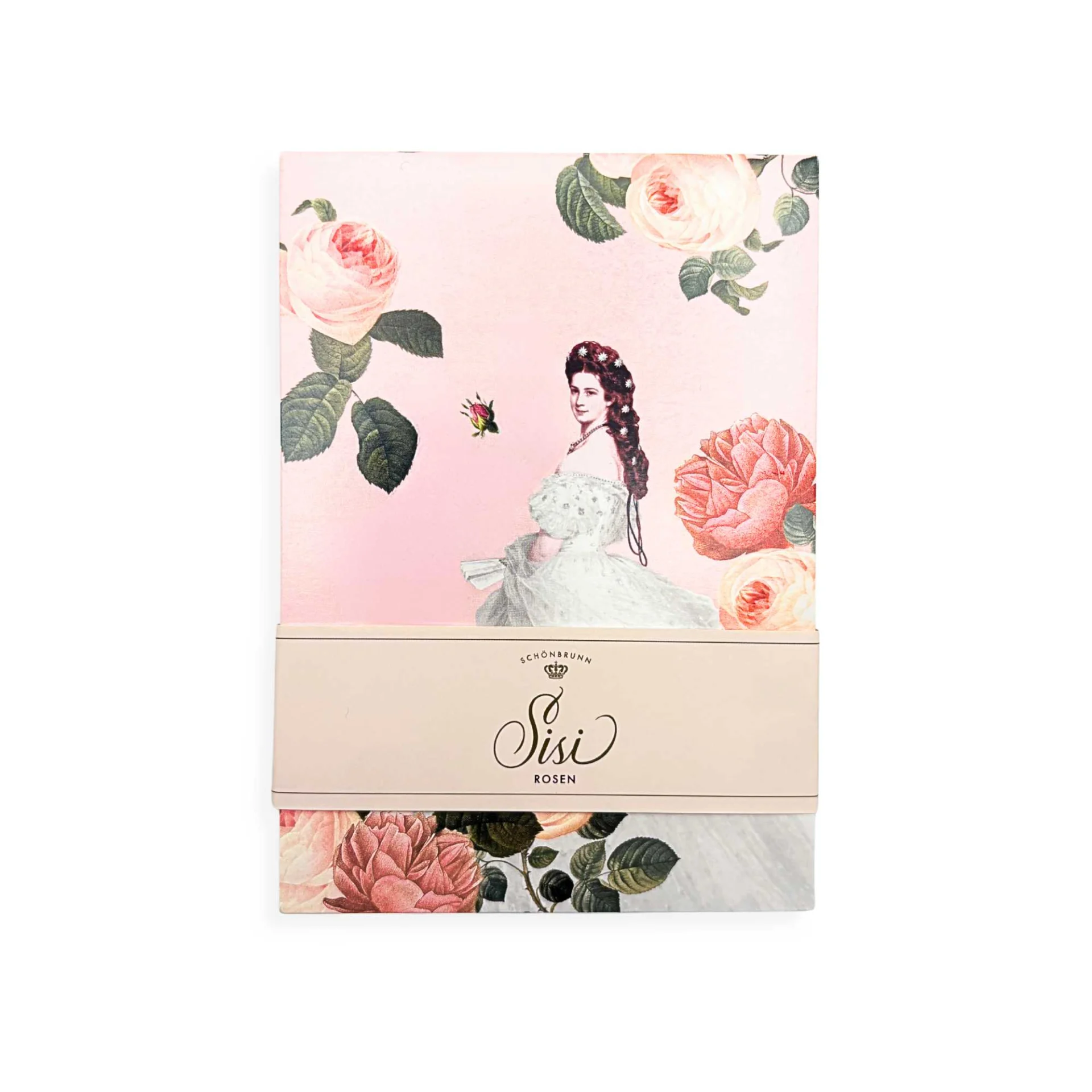 Notizblock A6 aus der Kollektion Sisi Rosen im Schönbrunn Online-Shop