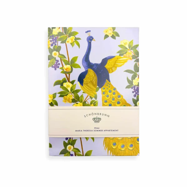 Notizblock A6 aus der Kollektion Pfau im Schönbrunn Online-Shop
